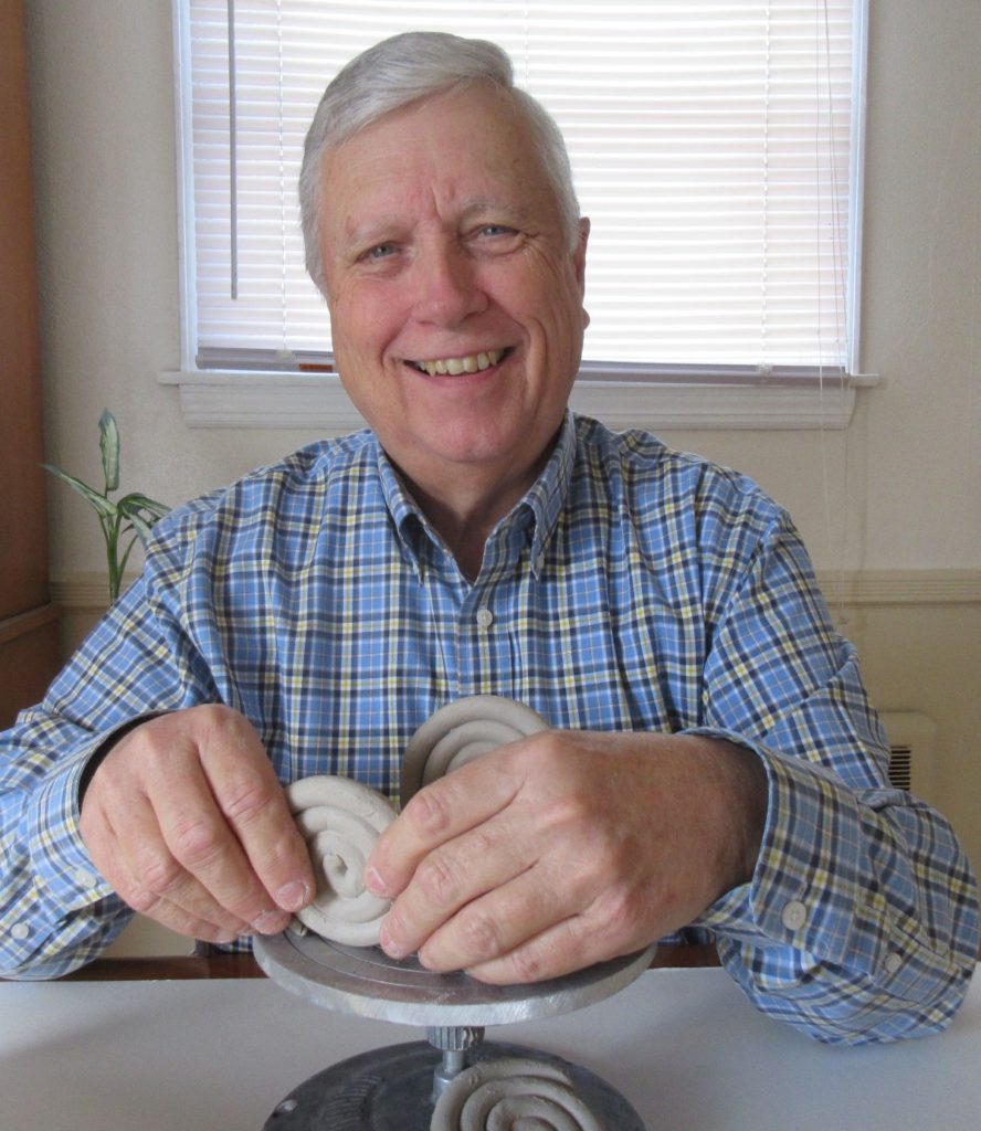 George Black making ceramics