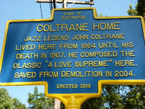 New York State Historic Marker of the John Coltrane House