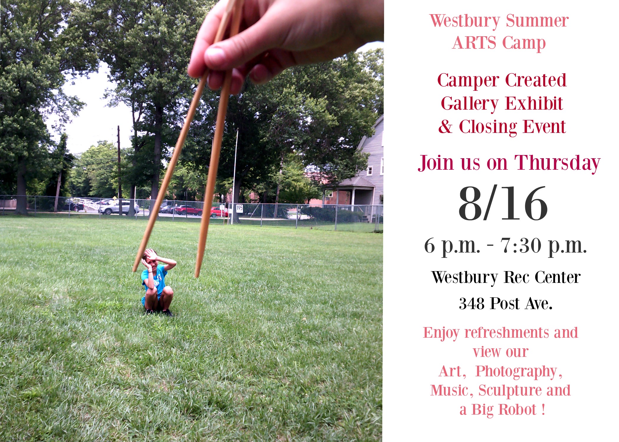 2018 - Westbury Arts - Summer Arts Camp