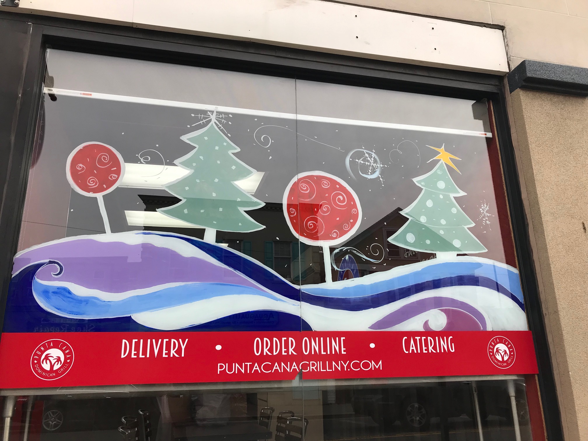 2018 Holiday Window Painting - Westbury Arts